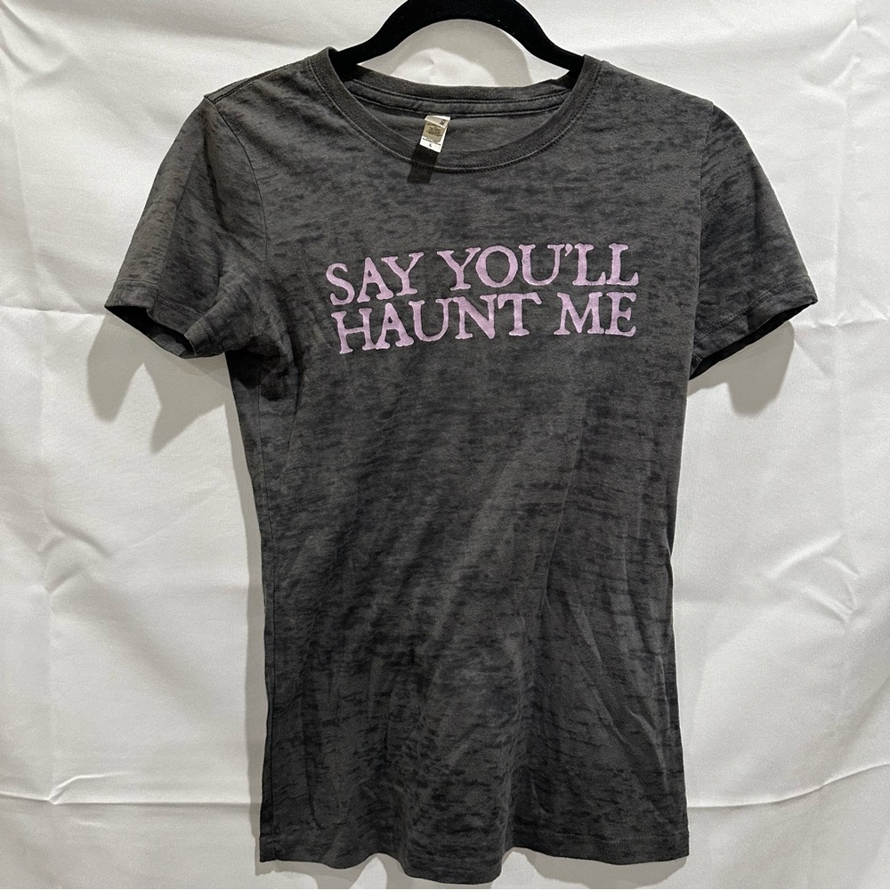 Stone Sour Next Level Apparel Charcoal Tee with Lavender Text